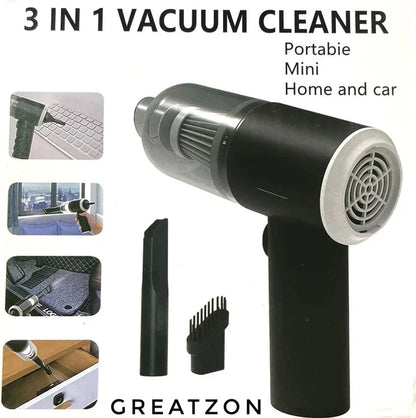 3 in 1 Handheld Vacuum Car Cleaner – Powerful, Portable & Multi-Functional