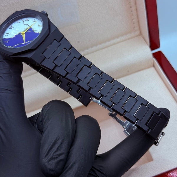 Black Arabic Aura Mabel Dial ( Fabric Material )