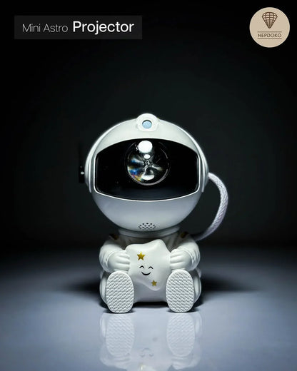 Astronaut Galaxy Star Projector Night Light – USB-Powered LED ANebula Lamp with Remote Control, Space-Themed Room Decor