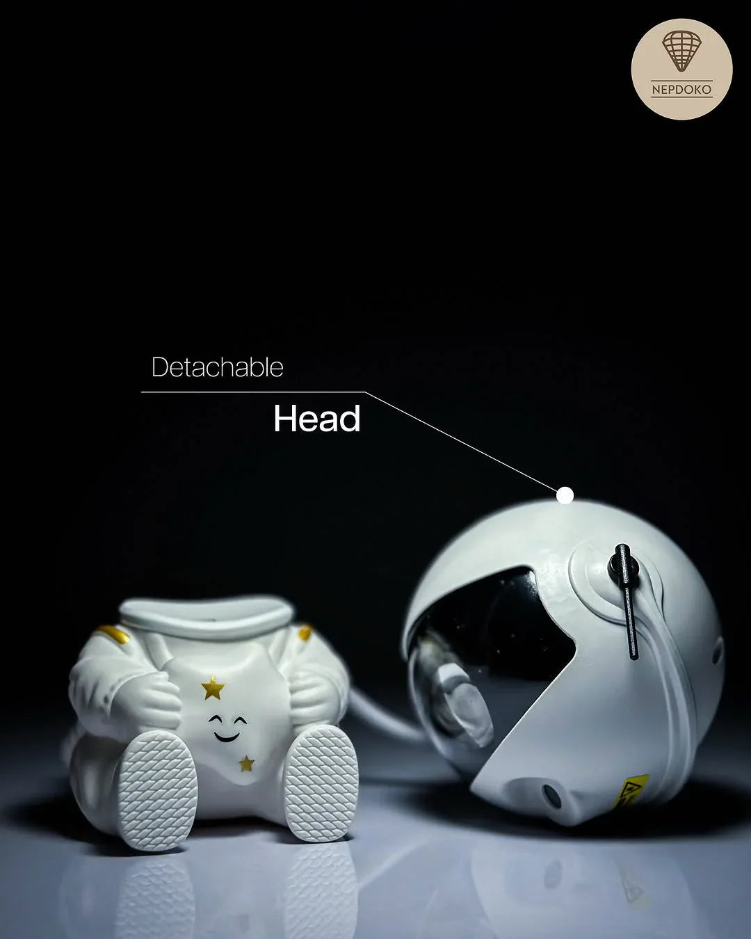 Astronaut Galaxy Star Projector Night Light – USB-Powered LED ANebula Lamp with Remote Control, Space-Themed Room Decor