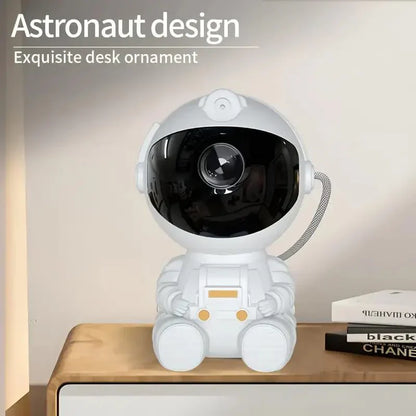 Astronaut Galaxy Star Projector Night Light – USB-Powered LED ANebula Lamp with Remote Control, Space-Themed Room Decor