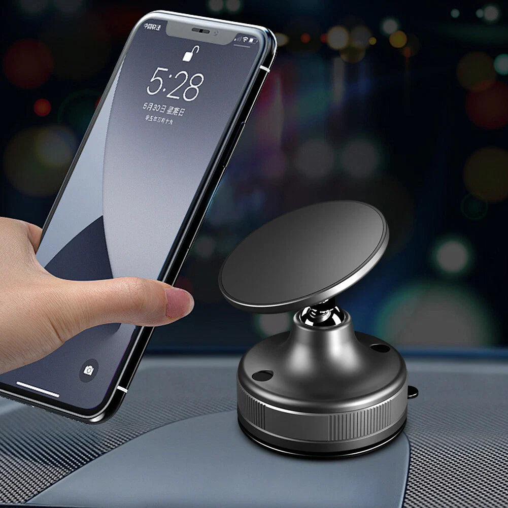 360° Magnetic Car Phone Holder – Strong Grip & Universal Rotation Mount