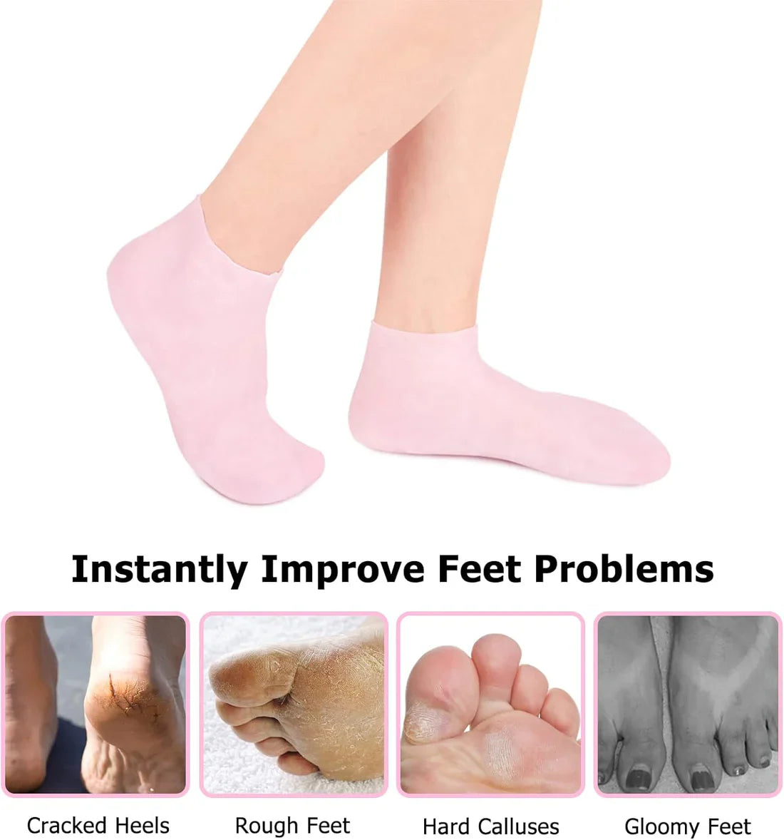Silicone Socks for Women – Moisturizing Foot Socks