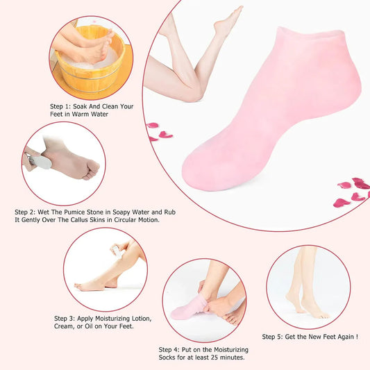 Silicone Socks for Women – Moisturizing Foot Socks